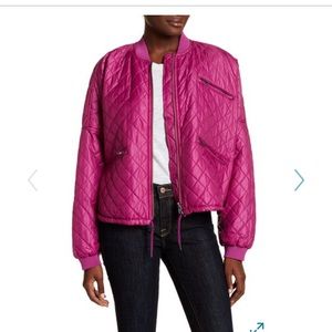 Free People quilted bomber jacket